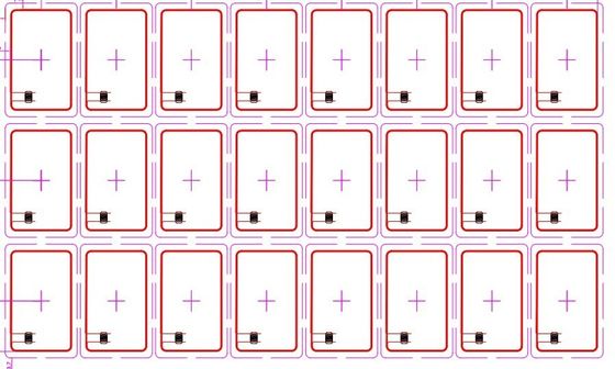 Настраиваемый размер RFID-карты Inlay Prelam HF бесконтактная смарт-карта 13.56MHZ