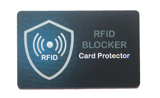 0.84-0.86 мм толщины ПВХ NCF защитная карта, RFID NFC блокирующая карта с сигнальным щитом