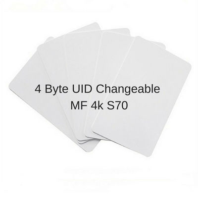 UID Изменяемая 4-байтовая пассивная RFID карта, PVC RFID карта контроля доступа ISO14443A