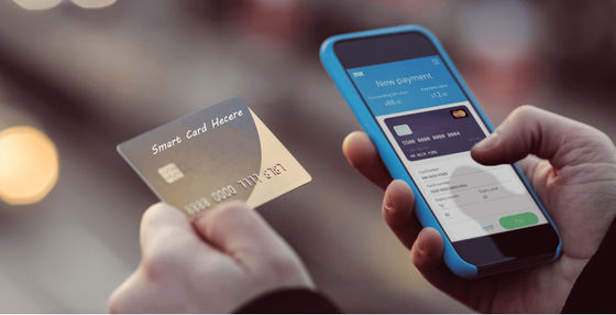 13Умная бесконтактная карта NFC с оффсетным печатью с блестящей матовой поверхностью