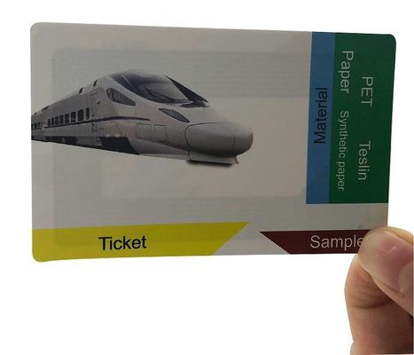 Протокол ISO14443A Печатный RFID бумажный билет, RFID карточный билет ISO ROHS одобренный
