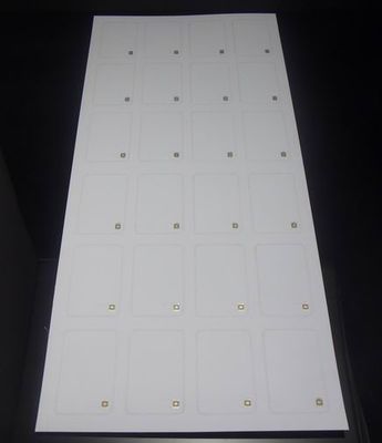 Белый матовый ПВХ или ПЭТГ HF RFID Inlay Sheet RFID Prelam