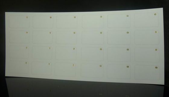 Белый матовый ПВХ или ПЭТГ HF RFID Inlay Sheet RFID Prelam