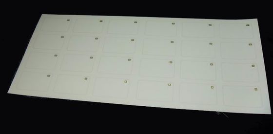 Белый матовый ПВХ или ПЭТГ HF RFID Inlay Sheet RFID Prelam