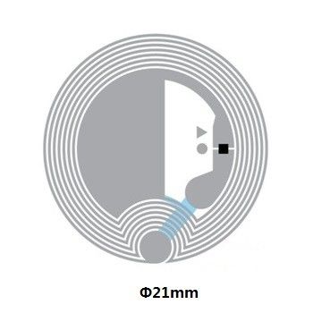 Электронный 213 чип HF RFID Inlay NFC Программируемые теги ПЭТ-материал