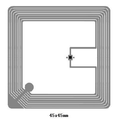 D25mm Сухой или влажный HF RFID Inlay Tag 13.56MHz ISO 14443A Classic ((R) 1K