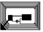 PET NFC Wet HF RFID Inlay 13.56MHZ Частота 25x40 мм для клавиатуры / этикетки