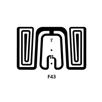 Размер 26x16 мм F43 сухой UHF RFID инлей с Impinji Monza 4 чипом
