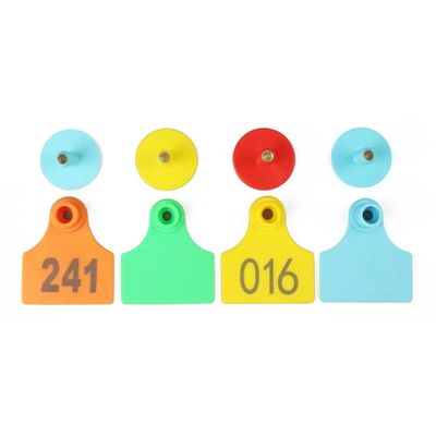 70x80mm 104x74mm UHF RFID ушные метки для животных